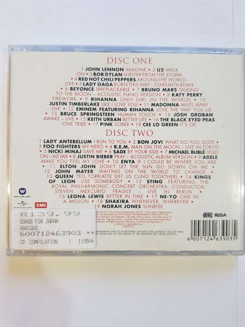 Songs For Japan, Various, 2 x CD