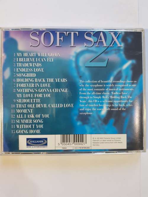 Soft Sax 2, 15 Classic Love Songs CD