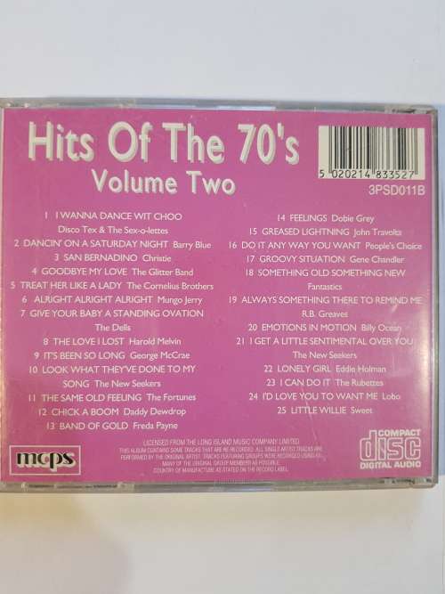 Hits Of The 70`s Disc 2, CD