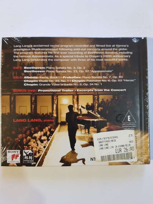 Lang Lang Live In Vienna, 2 x CD plus DVD, Limited Deluxe Edition, Europe, New
