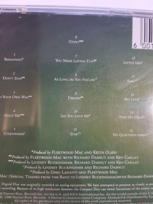 Fleetwood Mac, Greatest Hits CD