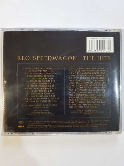 REO Speedwagon, The Hits CD