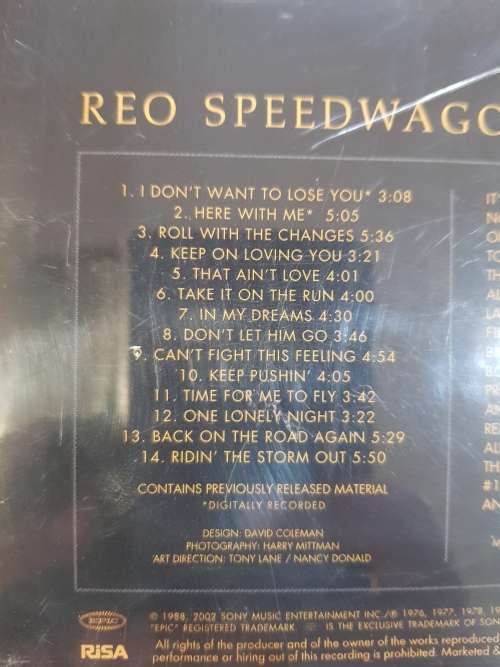 REO Speedwagon, The Hits CD