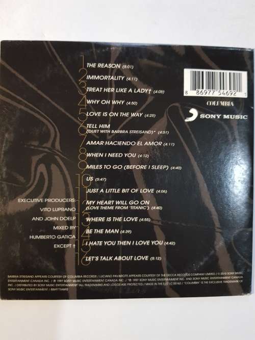 Celine Dion, Let`s Talk About Love CD, Europe