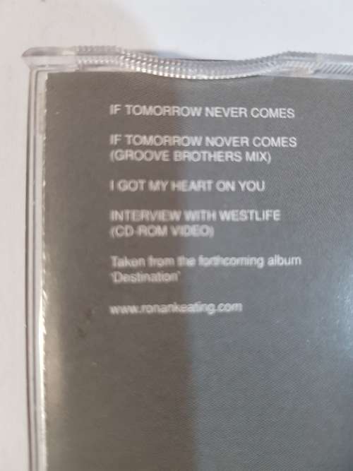 Ronan Keating, If Tomorrow Never Comes, CD Single