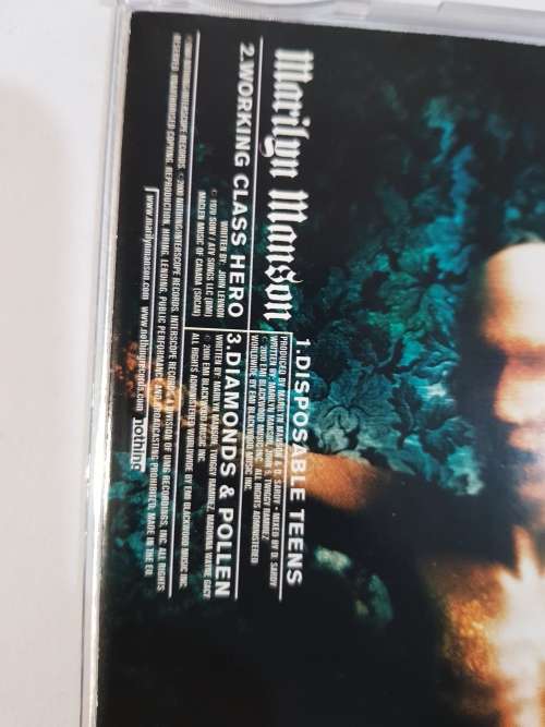 Marilyn Manson, Disposable Teens, CD Single