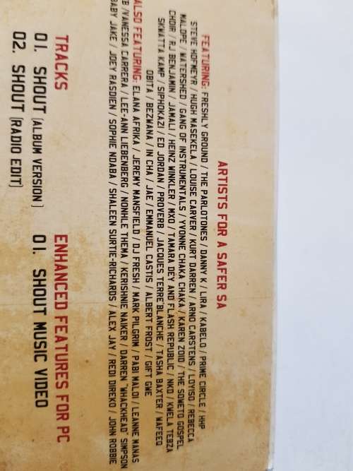 Shout for a Safer South Africa, CD single
