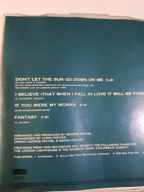 George Michael / Elton John, Don`t Let The Sun Go Down On Me CD single