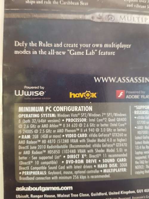 Assassin`s Creed IV, Black Flag PC