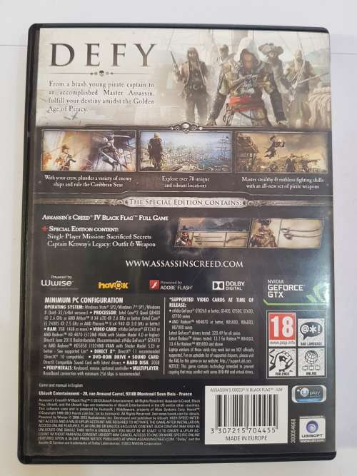 Assassin`s Creed IV, Black Flag PC DVD