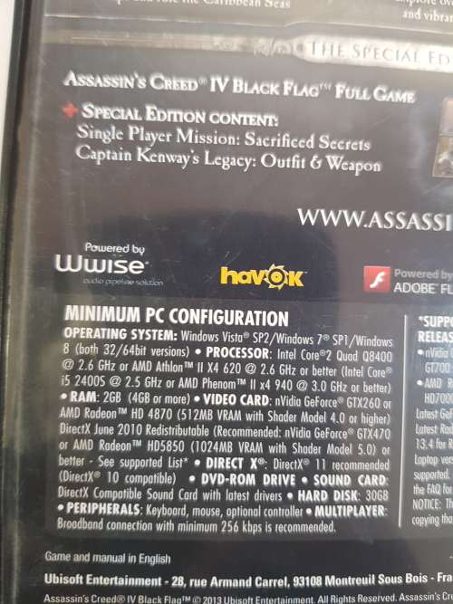 Assassin`s Creed IV, Black Flag PC DVD