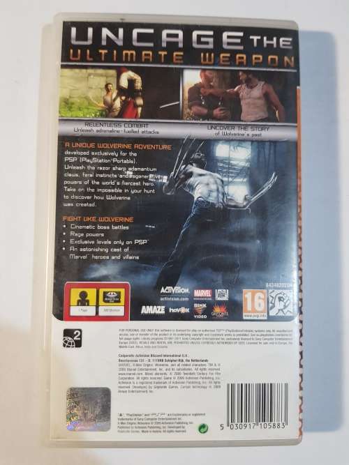 PSP, X-Men Origins, Wolverine