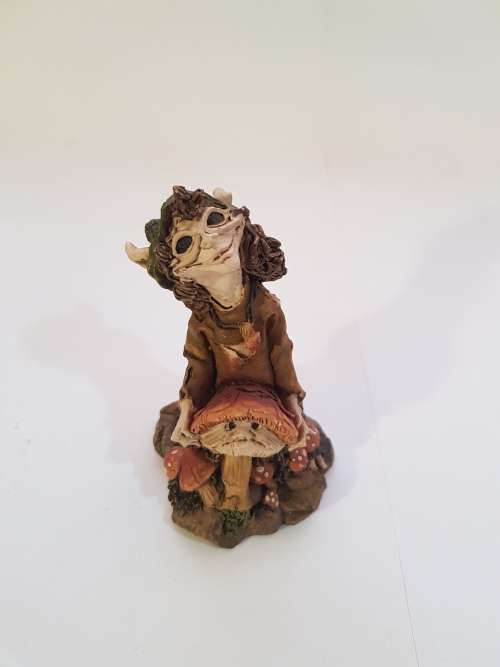 Witch with Mushroom Figurine, Crown