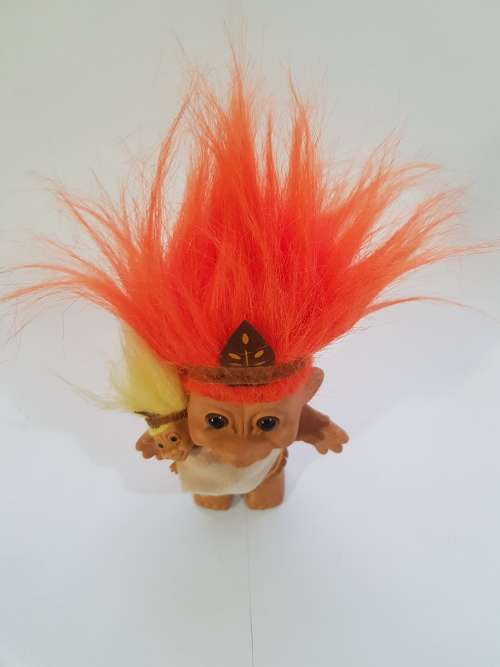 Troll with Baby Figurine
