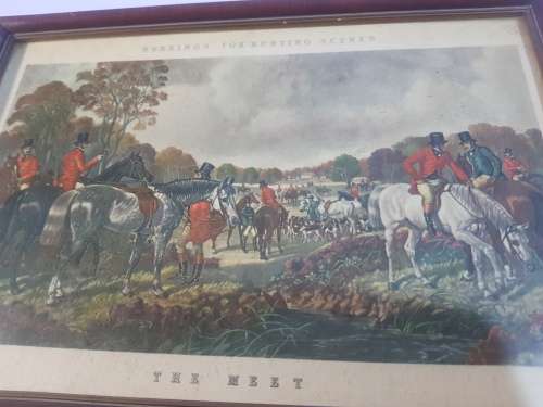 Herring`s Fox Hunting Scenes, The Meet, Print