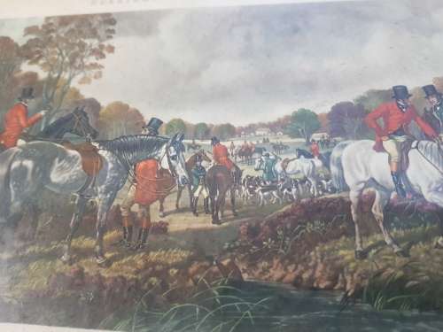 Herring`s Fox Hunting Scenes, The Meet, Print