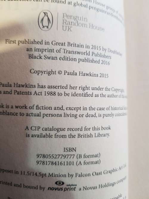The Girl On The Train by Paula Hawkins