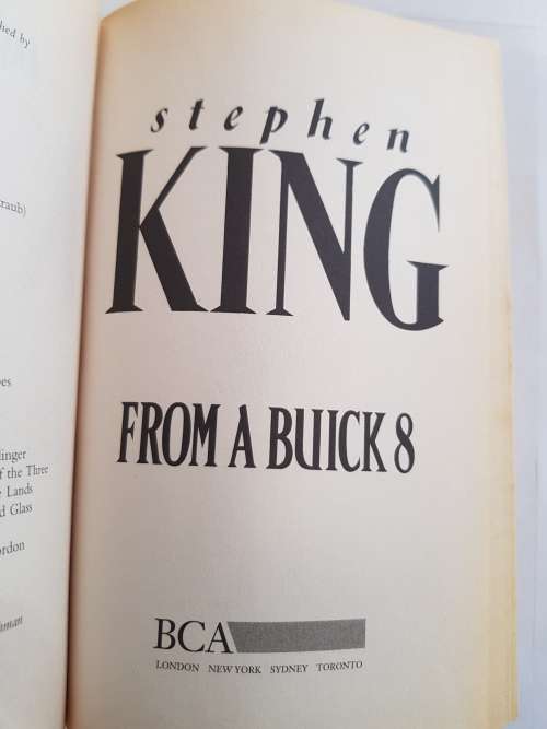 Stephen King, From A Buick 8, Hardcover