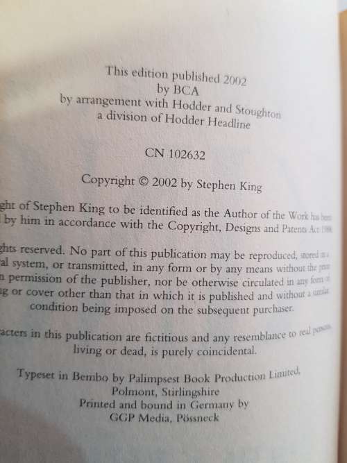 Stephen King, From A Buick 8, Hardcover