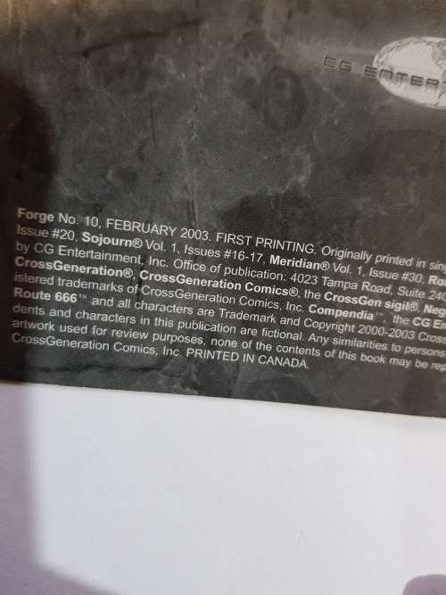 Forge, No. 10 Graphic Novel/Comic