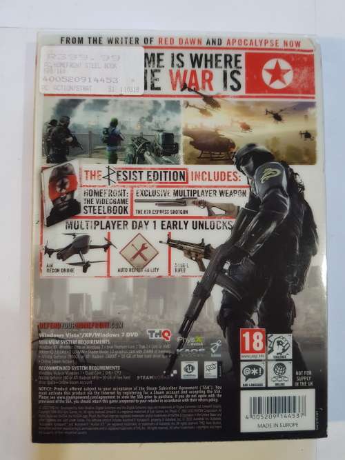 Homefront, Resist Edition THQ, PC DVD