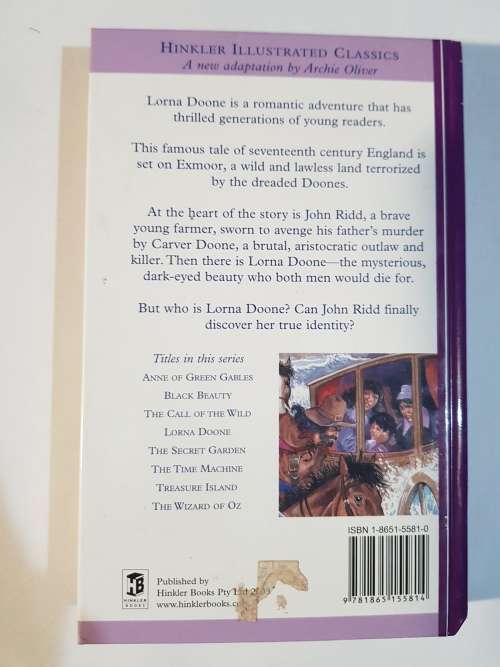 R. D. Blackmore, Lorna Doone, Hardcover