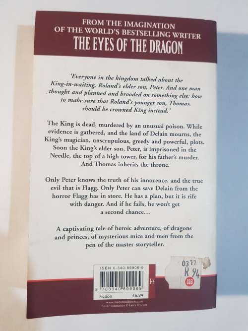 Stephen King, The Eyes Of The Dragon