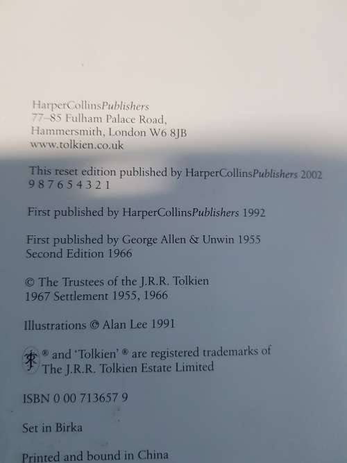 J.R.R. Tolkien, The Return Of The King, Hardcover