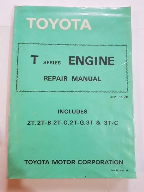 Toyota, T Series Engine Repair Manual