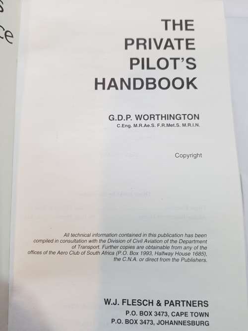 The Private Pilot`s Handbook by G.D.P. Worthington, 1994, 12th Edition
