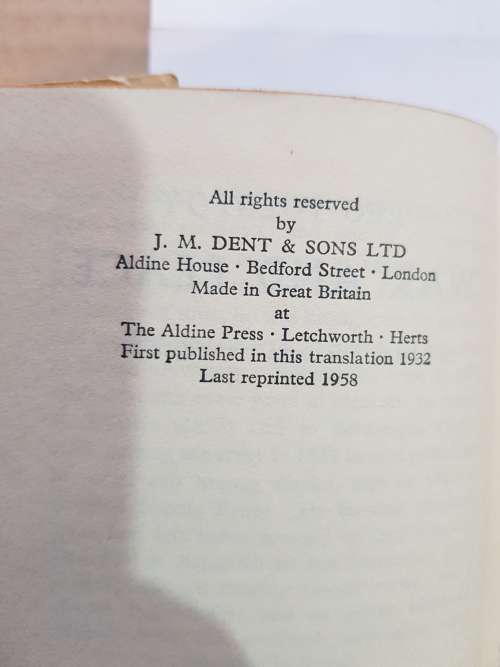 War And Peace by Leo Tolstoy, Vol. 1, No. 525, 1958
