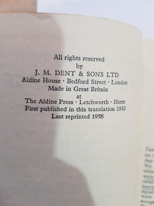 War And Peace by Leo Tolstoy, Vol. 3, No. 527, 1958