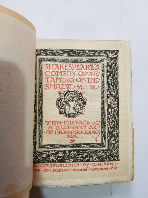 The Taming Of The Shrew by William Shakespeare, 1896