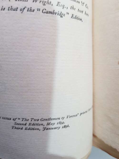 Two Gentlemen Of Verona by William Shakespeare, 1896