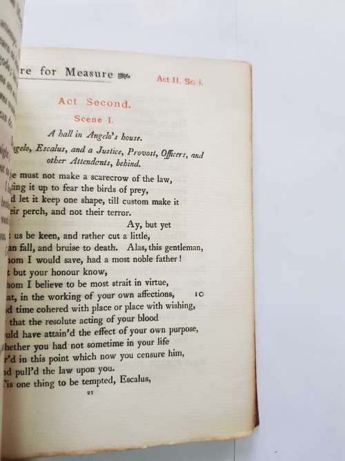 Measure For Measure by William Shakespeare, 1896