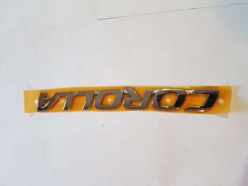 Toyota Corolla Badge, Rear