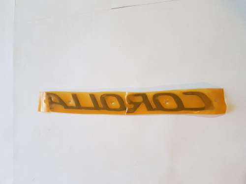 Toyota Corolla Badge, Rear