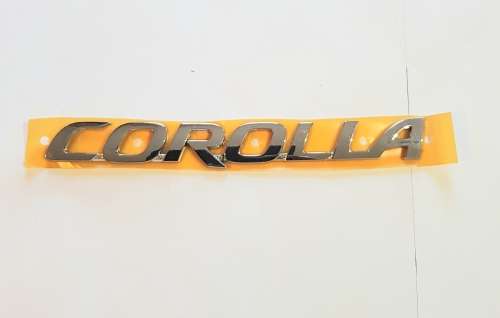 Toyota Corolla Badge, Rear