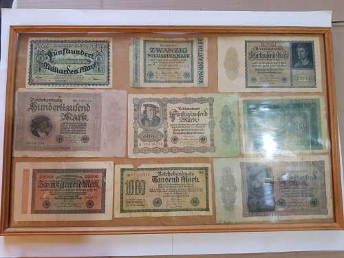 German Notes, Framed German Notes