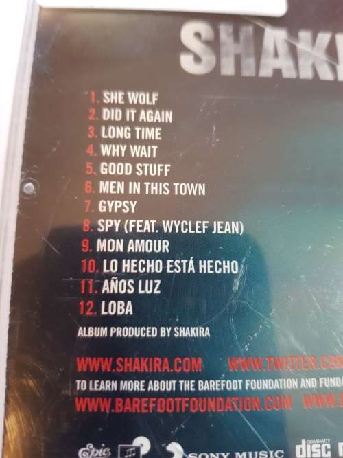 Shakira, She Wolf CD