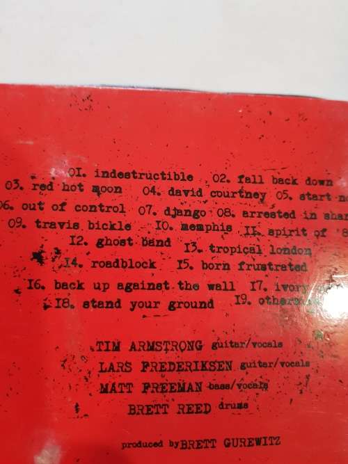 Rancid, Indestructible CD