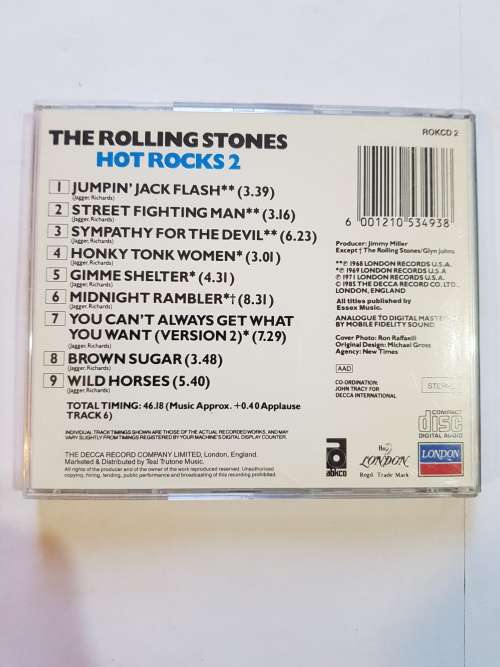 The Rolling Stones, Hot Rocks 2 CD