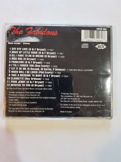 Everly Brothers, The Fabulous CD, France