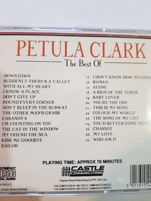Petula Clark, The Best Of CD, Long Play CD