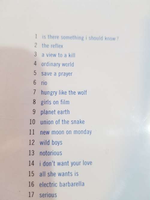 Duran Duran, Greatest CD