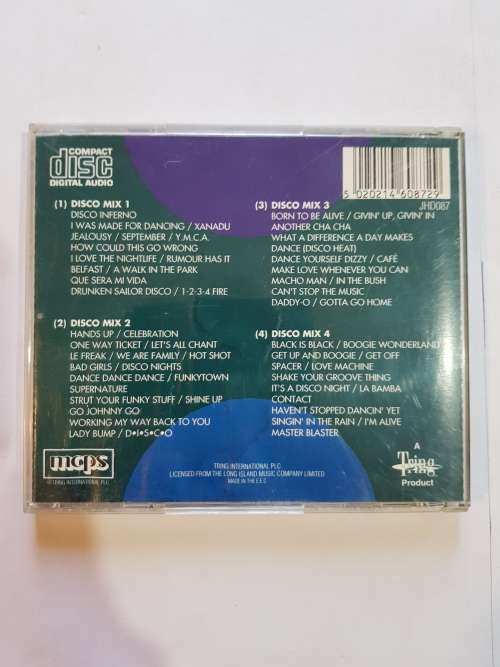 Disco Mixes, The Vision Mastermixers CD, Europe