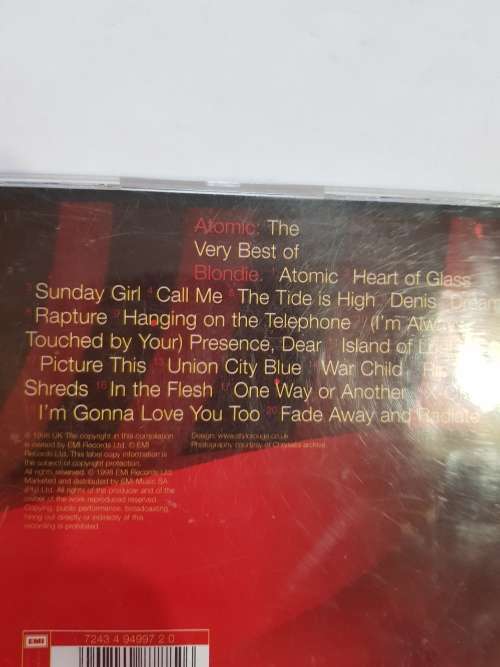 Blondie, Atomic, The Very Best Of CD