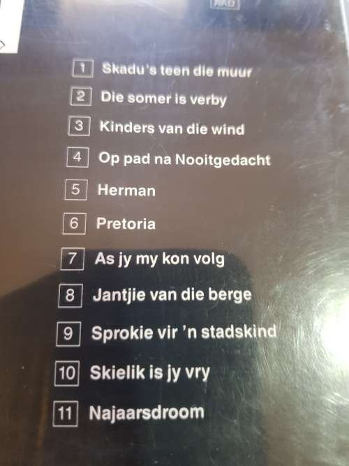 Koos Du Plessis, Skadu`s Teen Die Muur CD