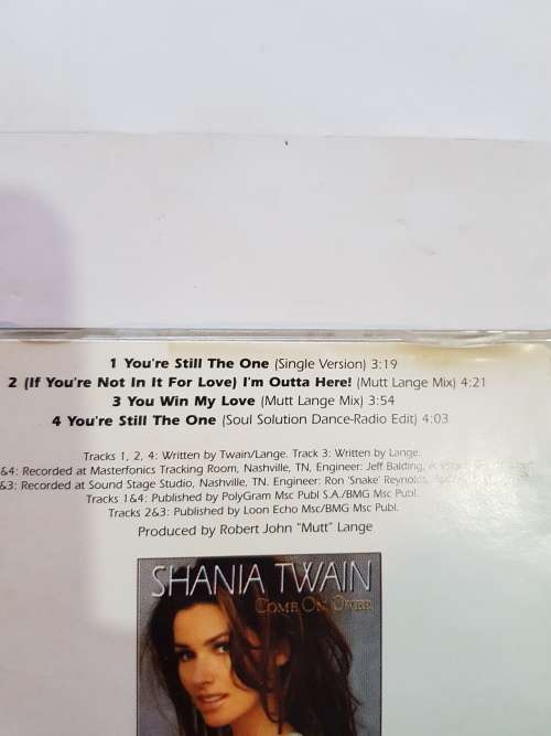 Shania Twain, You`re Still The One, CD single