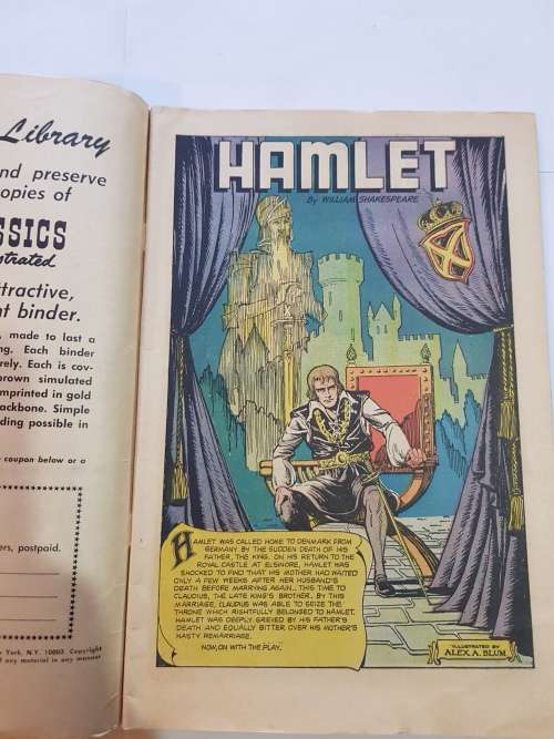 Classics Illustrated, Hamlet, William Shakespeare, No. 99, 1965